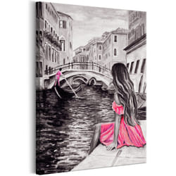 Tableau Villes Woman in Venice (1 Part) Vertical - PD12204-80-120