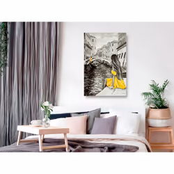Tableau Villes Far Dreams (1 Part) Vertical Yellow - PD12205-80-120