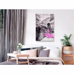 Tableau Villes Far Dreams (1 Part) Vertical Pink - PD12206-80-120