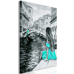 Tableau Villes Far Dreams (1 Part) Vertical Blue - PD12207-80-120