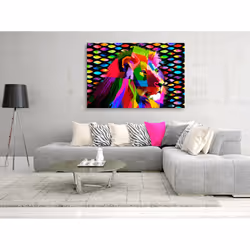 Tableau Rainbow Lion 1 Pièce Wide - PD8415-120-80