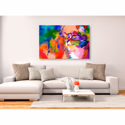 Tableau Colourful Cat 1 Pièce Wide - PD8416-120-80