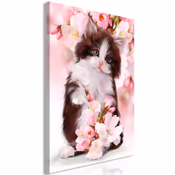 Planete Discount PD8417-80-120, Chats, Marron, Rose, Blanc, Panneaux MDF, 800 mm, 20 mm, 1200 mm