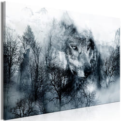 Tableau Mountain Predator 1 Pièce Wide Black and White - PD8421-120-80