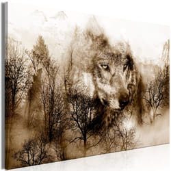 Tableau Mountain Predator 1 Pièce Wide Brown - PD8422-120-80