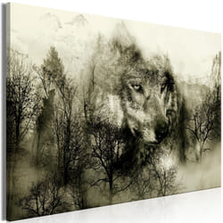 Tableau Mountain Predator 1 Pièce Wide Beige - PD8423-120-80