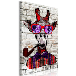 Tableau Hipster Giraffe 1 Pièce Vertical - PD8426-80-120