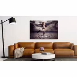 Tableau Personnages Ange noir - PD11911-120-80