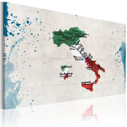 Tableau Cartes du monde Carte de l'Italie - PD11741-120-80