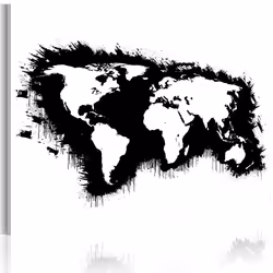 Planete Discount PD11742-120-80, Noir, Blanc, Panneaux MDF, 1200 mm, 20 mm, 800 mm