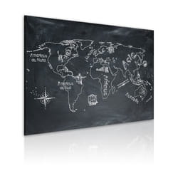 Tableau Cartes du monde Leçon de géographie (langue française) - PD11750-120-80