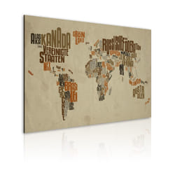 Tableau Cartes du monde Carte du Monde (langue allemande) - PD11752-120-80