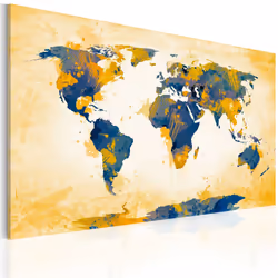 Planete Discount PD11760-120-80, Bleu, Crème, Orange, Panneaux MDF, 1200 mm, 20 mm, 800 mm