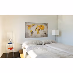 Tableau Cartes du monde Continents ensoleillées - PD11765-120-80
