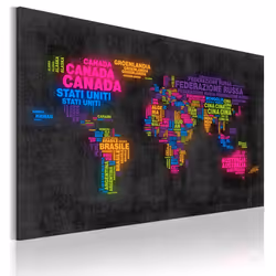 Planete Discount PD11770-120-80, Noir, Gris, Multicolore, Panneaux MDF, 1200 mm, 20 mm, 800 mm