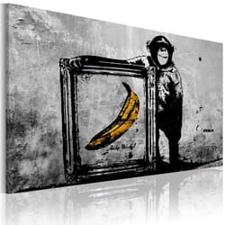 Tableau Inspired by Banksy - black and white - PD8440-120-80