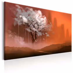 Planete Discount PD10137-60-40, Arbres, Marron, Orange, Blanc, Panneaux MDF, 600 mm, 20 mm, 400 mm