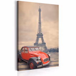 Planete Discount PD12213-80-120, Paris, Beige, Noir, Gris, Rouge, Panneaux MDF, 800 mm, 20 mm, 1200 mm