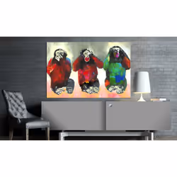 Tableau Three Wise Monkeys - PD8448-120-80