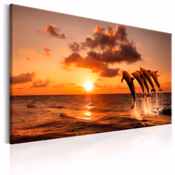 Planete Discount PD10149-90-60, Levers et couchers de soleil, Gris, Orange, Jaune, Panneaux MDF, 900 mm, 20 mm, 600 mm