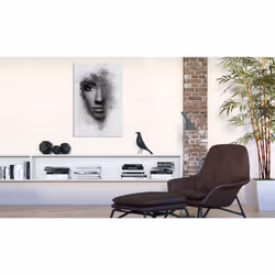 Tableau Personnages Portrait gris - PD11914-80-120