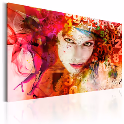 Planete Discount PD11923-120-80, Portraits, Crème, Rose, Rouge, Jaune, Panneaux MDF, 1200 mm, 20 mm, 800 mm