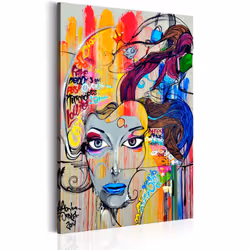 Planete Discount PD11933-80-120, Portraits, Multicolore, Panneaux MDF, 800 mm, 20 mm, 1200 mm