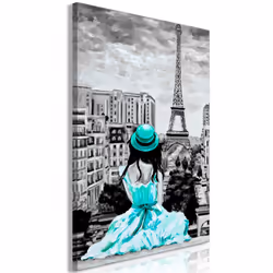 Planete Discount PD12221-80-120, Paris, Vert, Gris, Panneaux MDF, 800 mm, 20 mm, 1200 mm