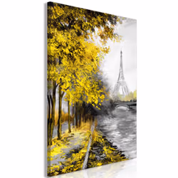 Planete Discount PD12223-80-120, Paris, Gris, Jaune, Panneaux MDF, 800 mm, 20 mm, 1200 mm