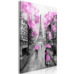Tableau Villes Paris Rendez-Vous (1 Part) Vertical Pink - PD12227-80-120