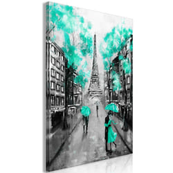 Tableau Villes Paris Rendez-Vous (1 Part) Vertical Green - PD12228-80-120