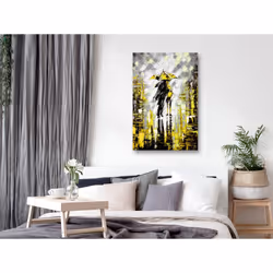 Tableau Personnages Lovers in Colour (1 Part) Vertical Yellow - PD11939-80-120