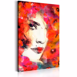 Planete Discount PD11950-80-120, Portraits, Crème, Gris, Rouge, Panneaux MDF, 800 mm, 20 mm, 1200 mm