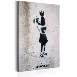 Planete Discount PD8457-80-120, Banksy, Noir, Vert, Gris, Panneaux MDF, 800 mm, 20 mm, 1200 mm
