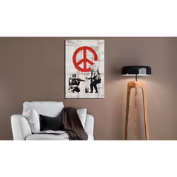 Tableau Soldiers Painting Peace by Banksy - PD8458-80-120