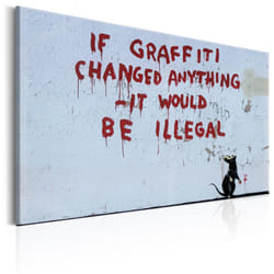 Tableau If Graffiti Changed Anything by Banksy - PD8475-120-80
