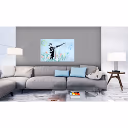 Tableau Boy with Gun by Banksy - PD8476-120-80