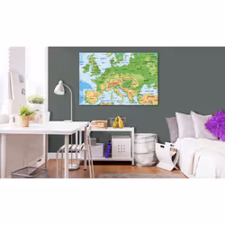 Tableau Cartes du monde Map of Europe - PD11776-120-80