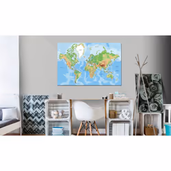Tableau Cartes du monde Explore the World! - PD11777-120-80
