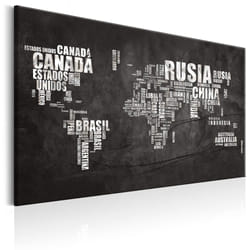 Tableau Cartes du monde World Map: Spanish Geography (ES) - PD11779-120-80