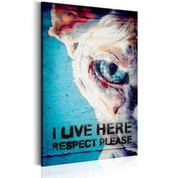 Tableau I Live Here, Respect Please - PD8478-80-120