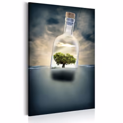 Planete Discount PD10151-80-120, Paysage marin, Bleu, Vert, Jaune, Panneaux MDF, 800 mm, 20 mm, 1200 mm