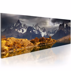Planete Discount PD10159-135-45, Montagne, Marron, Gris, Blanc, Panneaux MDF, 1350 mm, 20 mm, 450 mm