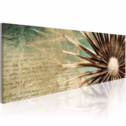 Planete Discount PD11345-135-45, Fleurs variées, Marron, Crème, Turquoise, Panneaux MDF, 1350 mm, 20 mm, 450 mm