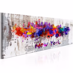 Planete Discount PD12241-135-45, New York, Multicolore, Panneaux MDF, 1350 mm, 20 mm, 450 mm