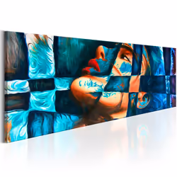 Planete Discount PD9261-135-45, Moderne, Bleu, Orange, Panneaux MDF, 1350 mm, 20 mm, 450 mm