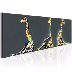 Planete Discount PD8482-135-45, Girafes, Gris, Multicolore, Panneaux MDF, 1350 mm, 20 mm, 450 mm
