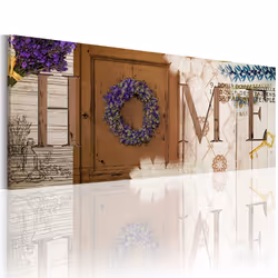 Planete Discount PD12454-135-45, Beige, Marron, Vert, Violet, Panneaux MDF, 1350 mm, 20 mm, 450 mm