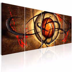 Planete Discount PD9302-225-90, Moderne, Beige, Noir, Marron, Orange, Rouge, Panneaux MDF, 2250 mm, 20 mm, 900 mm