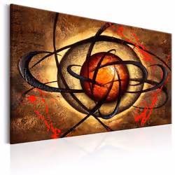 Planete Discount PD9303-120-80, Moderne, Beige, Noir, Marron, Orange, Rouge, Panneaux MDF, 1200 mm, 20 mm, 800 mm